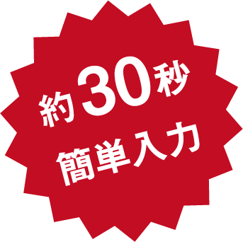 約30秒簡単入力