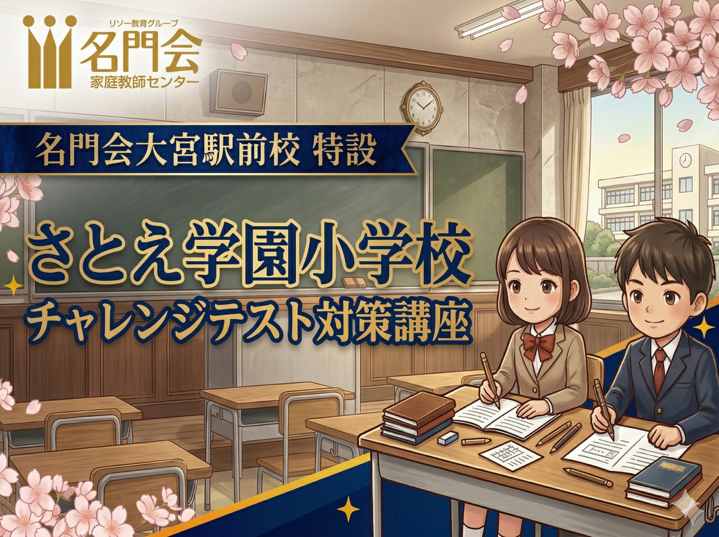栄東中への内部進学のカギ!さとえ学園小「チャレンジテスト」の傾向と対策